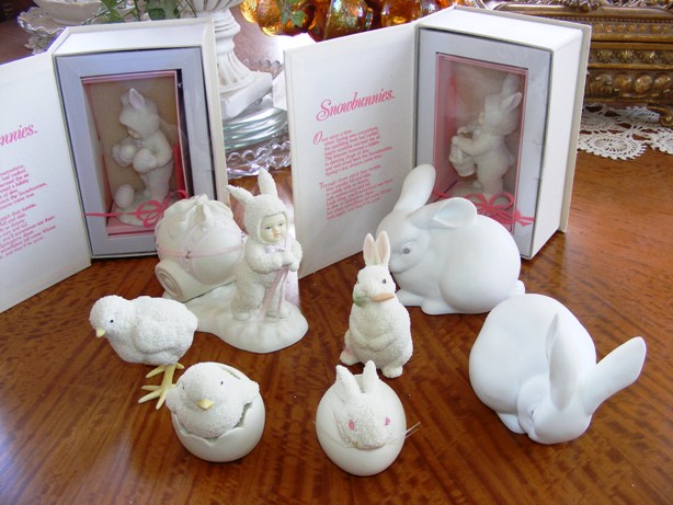 snowbabies easter figurines